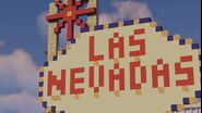 The sign marking Quackity's new country of Las Nevadas