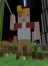 Eret's statue for Tommy near Tommy's home