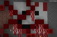 The blood vines taking the color out of the LordKanter's face on the wall