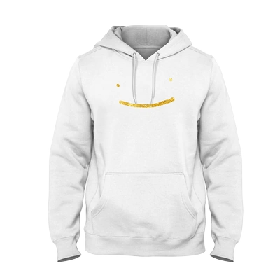 black and white smile hoodie