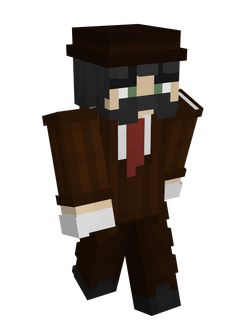 Tubbo dressing up as his Minecraft Skin 