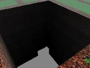 The pit viewed from above