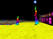 A regular-sized Buddha Statue next to a tall one