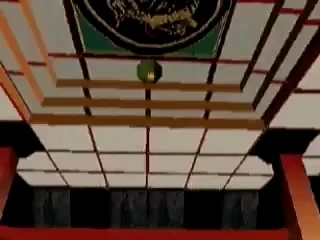 Temple Dojo. The ball is seen in the air.