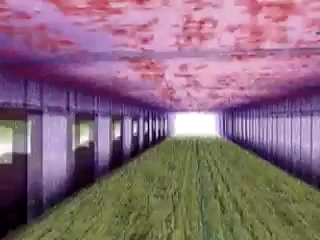 Another shot of the Long Hallway in kanji textures.