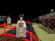 A geisha can appear on a bridge. Linking with her will bring you to the Black Space.