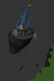 The castle and rainbow in the Natural World that may be from the demo movie.