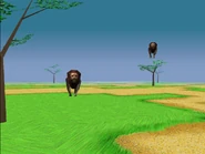 Floating lion glitch