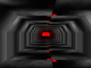 Glitched textures of the tunnel