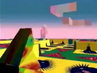 The last shot of the fast compilation. The Happy Town's multicolor penguin is seen, final original textures.