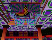 Above the throne, Kanji textures