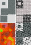 Black Space textures in order - Top Left - Normal, Bottom Left - Downer, Top Right - Kanji, Bottom Right - Sexual - Despite not looking like the typical sexual textures.
