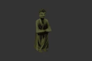 Buddha Statue walking animation