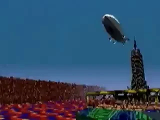 The Monument Park in downer textures. Zeppelin and Empire State Building are also seen.