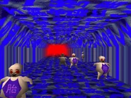 A group of fetuses running through the tunnels