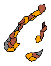 2019 Clyohrairan royal election results map