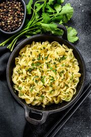 Cilanro and Spaghetti. the Garhttian food.jpg