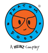 1999-2007. The logo is now more round, the byline was changed and the letters in the logo slightly changed their place. This version was used, when Phatom Foods was owned by H. J. Heinz Company and GreenyWorld Studios.