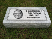 Emily Matthews' gravestone