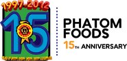 This logo was used during Phatom Foods's 15th Anniversary in 2012.