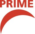 The logo for the channels first name, Prime.