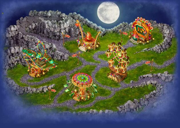 Amusement park area