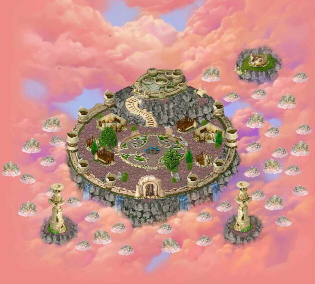 Cloud castle map before