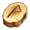 Wooden rune