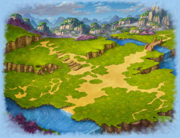 Blooming valley area