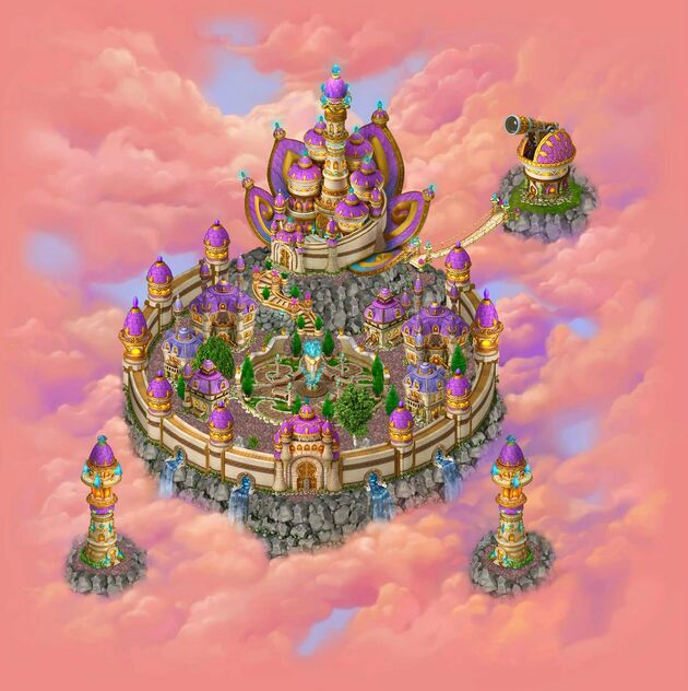 Cloud castle map after