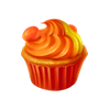 Carrot-pumpkin cupcake