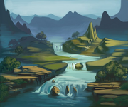 Dream illus valley of watery mists