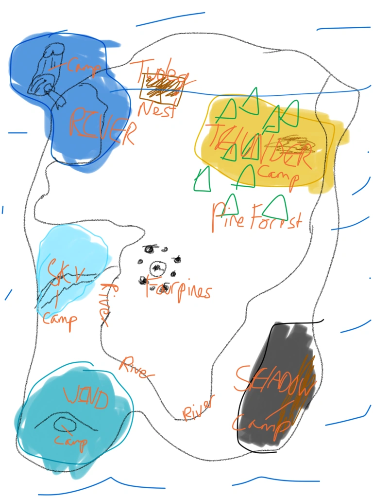 Warriors Fanon Map Dreamingwolf S Random Wiki Fandom