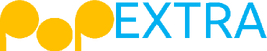 Pop Extra's first and final logo