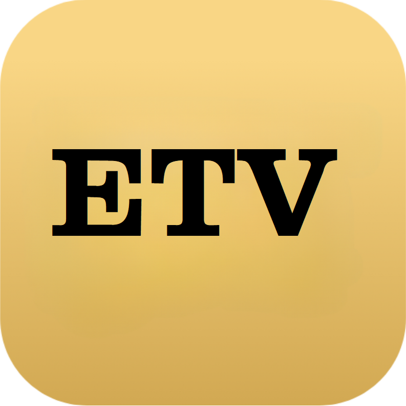 Initial letters etv logo designs bundle Royalty Free Vector