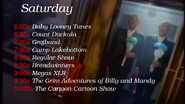 Saturday Morning lineup promo in 2014, This promo is based on BBC2 from Autumn 1990 and aired on September 5, 2014. Note: The announcer was voiced by David Vincent.