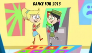 Dance for 2015 ident, 2014, The music was using I Need Your Love (Instrumental) by Calvin Harris ft. Ellie Goulding and used on December 1 to 31.