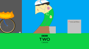 Happy Wheels, used before any Happy Wheels video, exclusive to BBC Two Ontario and cable-only BBC Two Canada.