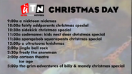 Christmas Day lineup promo in 2014, This promo is based on BBC2 from Christmas 1989 and aired on December 25, 2014. Note: The announcer was voiced by Cree Summer as Numbuh 5.