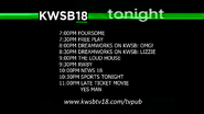 A picture of a KWSB tonight bumper from May 6, 2016.