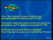 Final message before replacing with YTV. (1997)