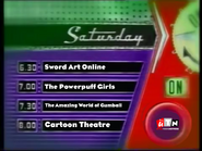 Saturday lineup promo in 2014, This promo is based on TV2 New Zealand from 1997, aired on July 12, 2014. Note: The announcer was voiced by Cherami Leigh.