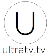 On-screen bug used from 2009 until 2013. Note the 'Ultra' wordmark was changed to the website url (ultratv.tv).