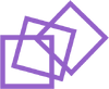 TCA Squares logo purple