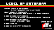 Level Up Saturday lineup promo on July 12, 2014.