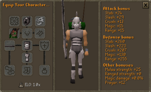 Ironman gear stats