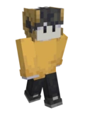 Skin clássica do Ghostbur com os chifres de Jschlatt
