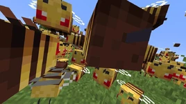 Minecraft, But Bees Are Multiplied Every Time