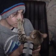 Quackity e seu gato Tiger