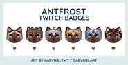Emblemas da Twitch deAntfrost, desenhados por Gabvrielart